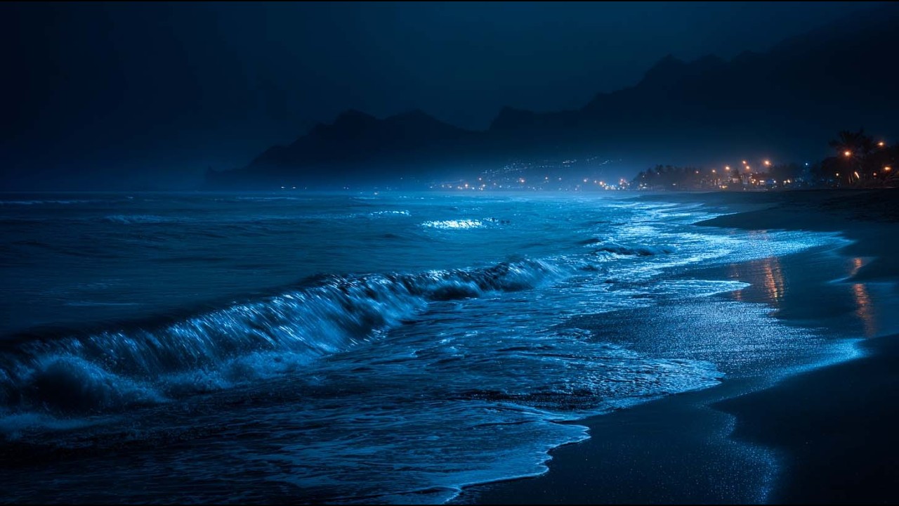 Fall Asleep In Under 3 Minutes - Ocean Waves at Night to Calm the Nervous System and Heal the Body
