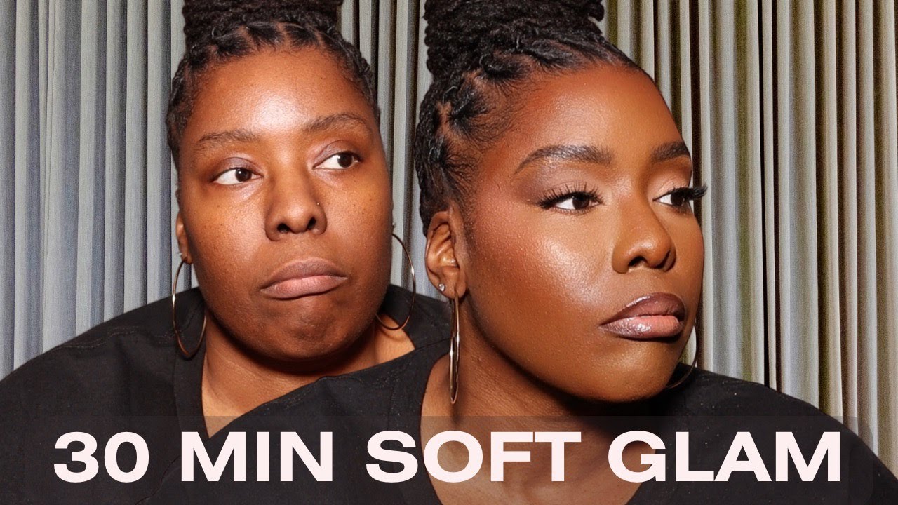Soft Glam for Dark Skin Women with Dry Skin