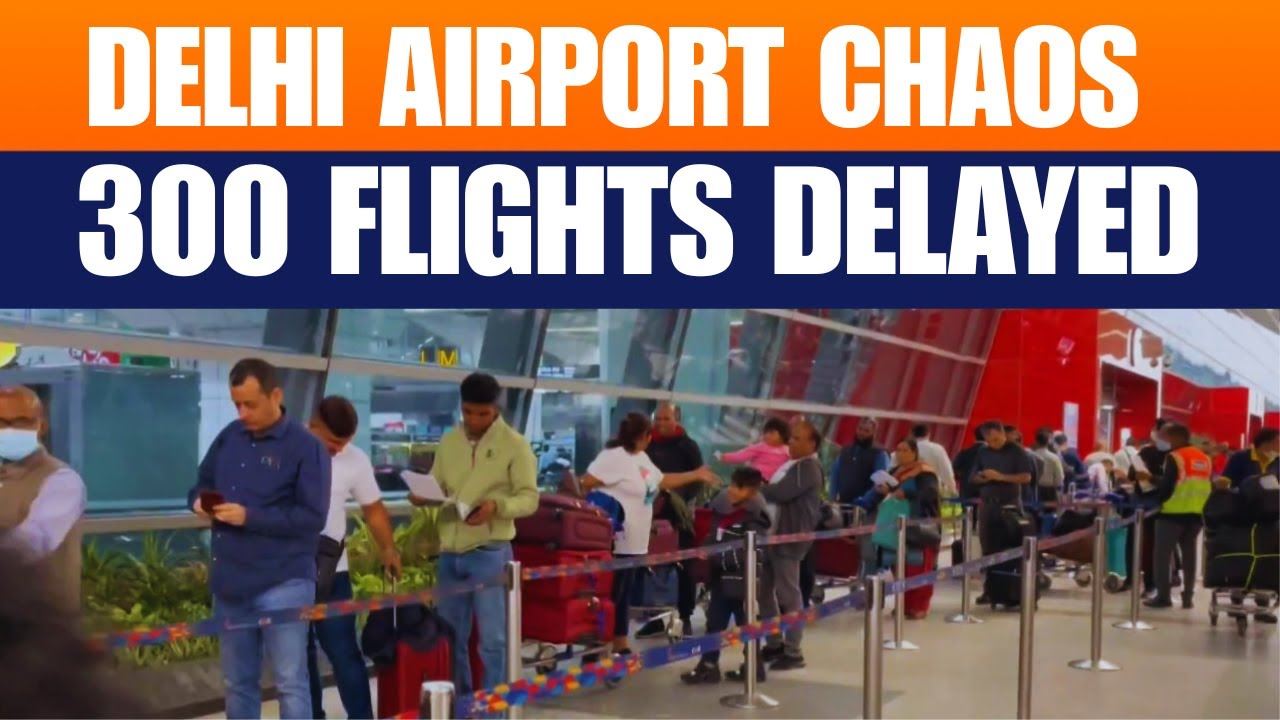 Delhi Airport Chaos: 300 Flights Delayed as ATC System Fails | Passengers Stranded | News9