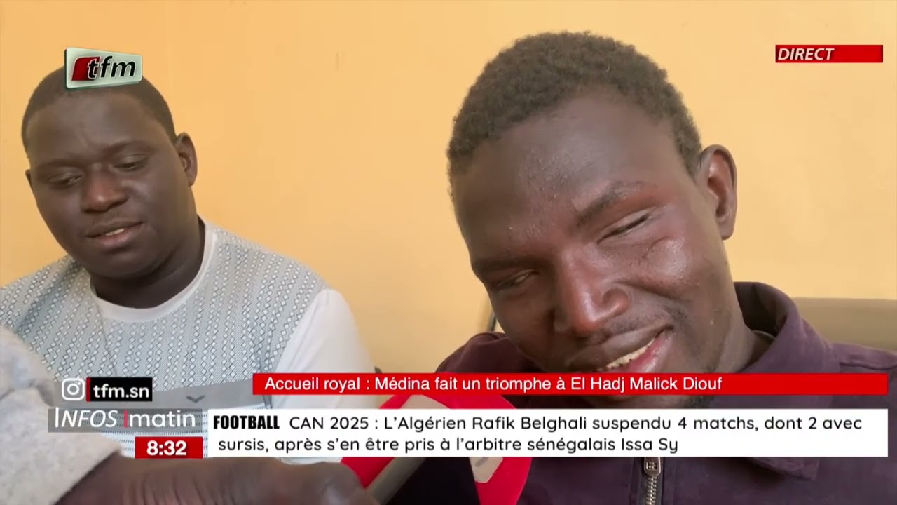 Focus infos matin | Accueil royal : Medina fait un triomphe à El Hadji Malick DIOUF...