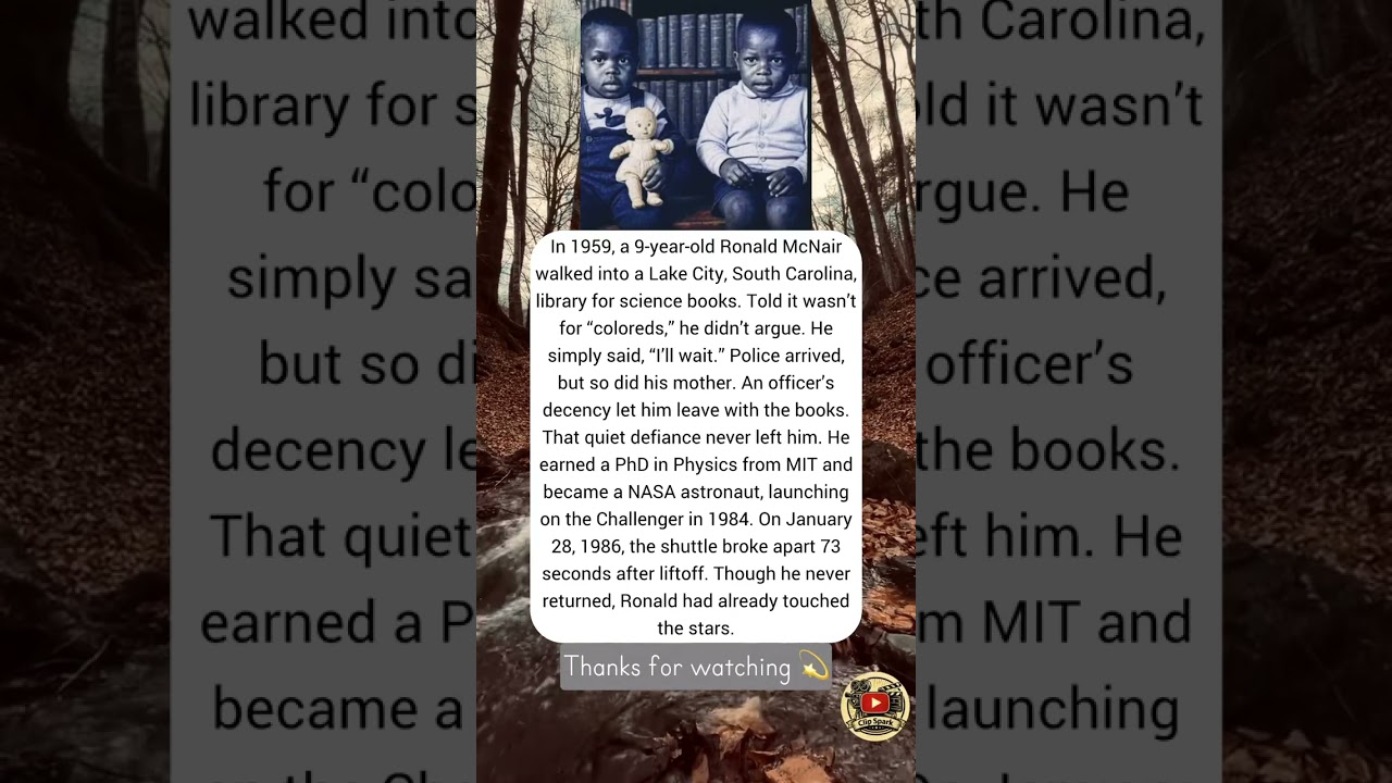 In 1959, a 9-year-old Ronald McNair walked&hellip; #shorts #shortvideo #actor #news #history #children