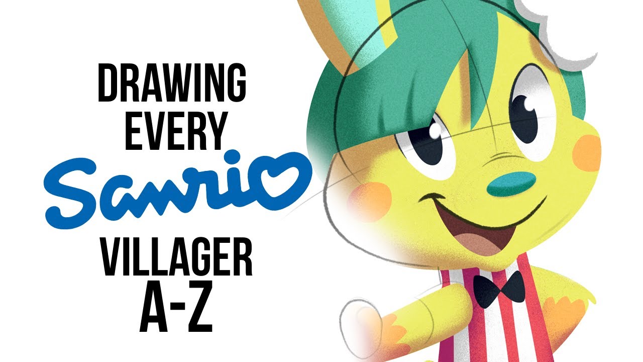 Drawing ALL Sanrio Animal Crossing Characters! Speedpaint & Tutorial