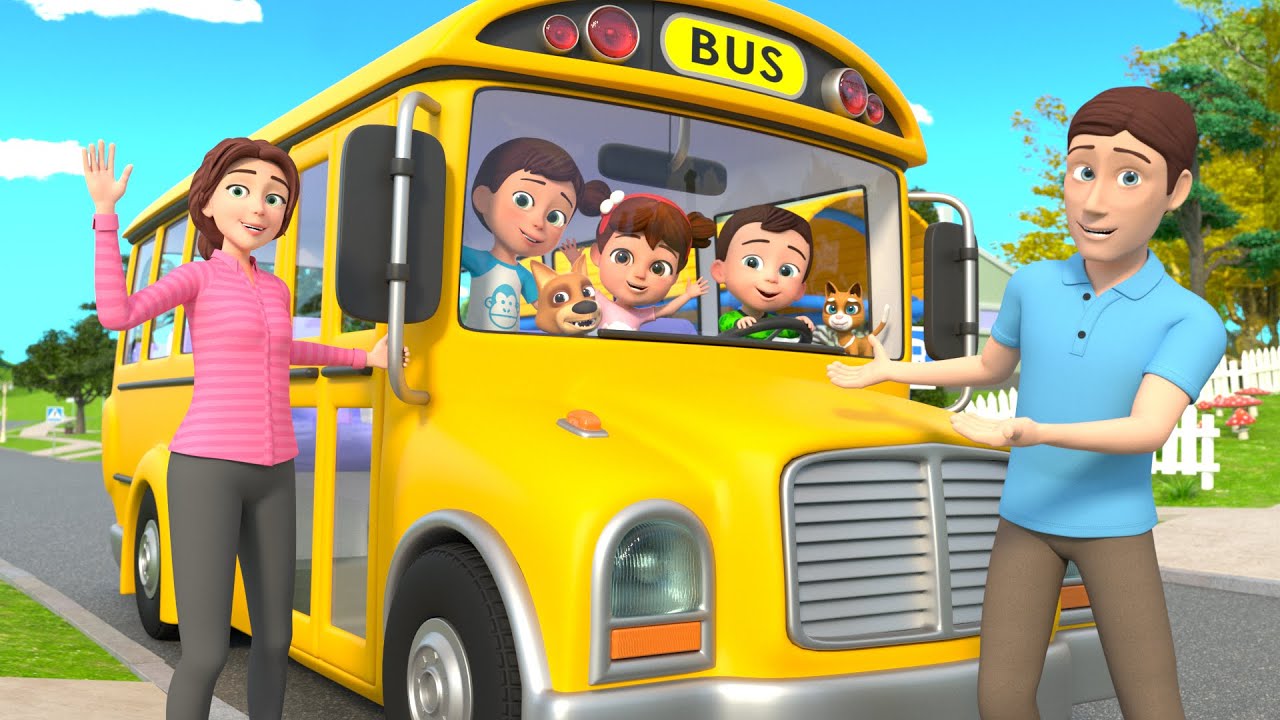 Classic Wheels on the Bus Song | Lalafun Nursery Rhymes & Kids Songs
