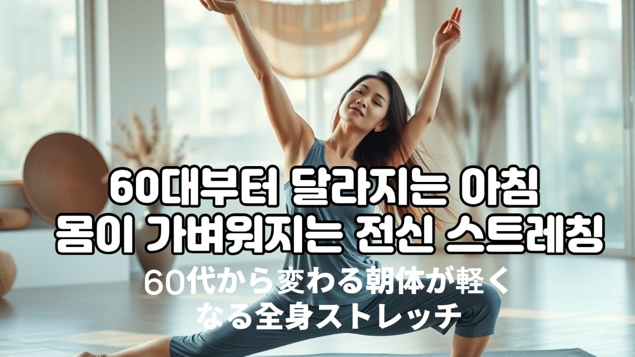 @60代から変わる朝、体が軽くなる全身ストレッチ、#健康総合管理 #60代ストレッチ #全身ストレッチ #シニア運動 #朝のルーティン #体が軽くなる習慣 #老後の健康 #1日5分運動