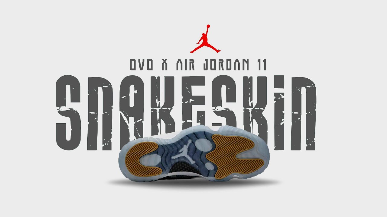 OVO x Air Jordan 11 «Grey Snakeskin» — самые редкие Jordan от Дрейка? 🐍👑
