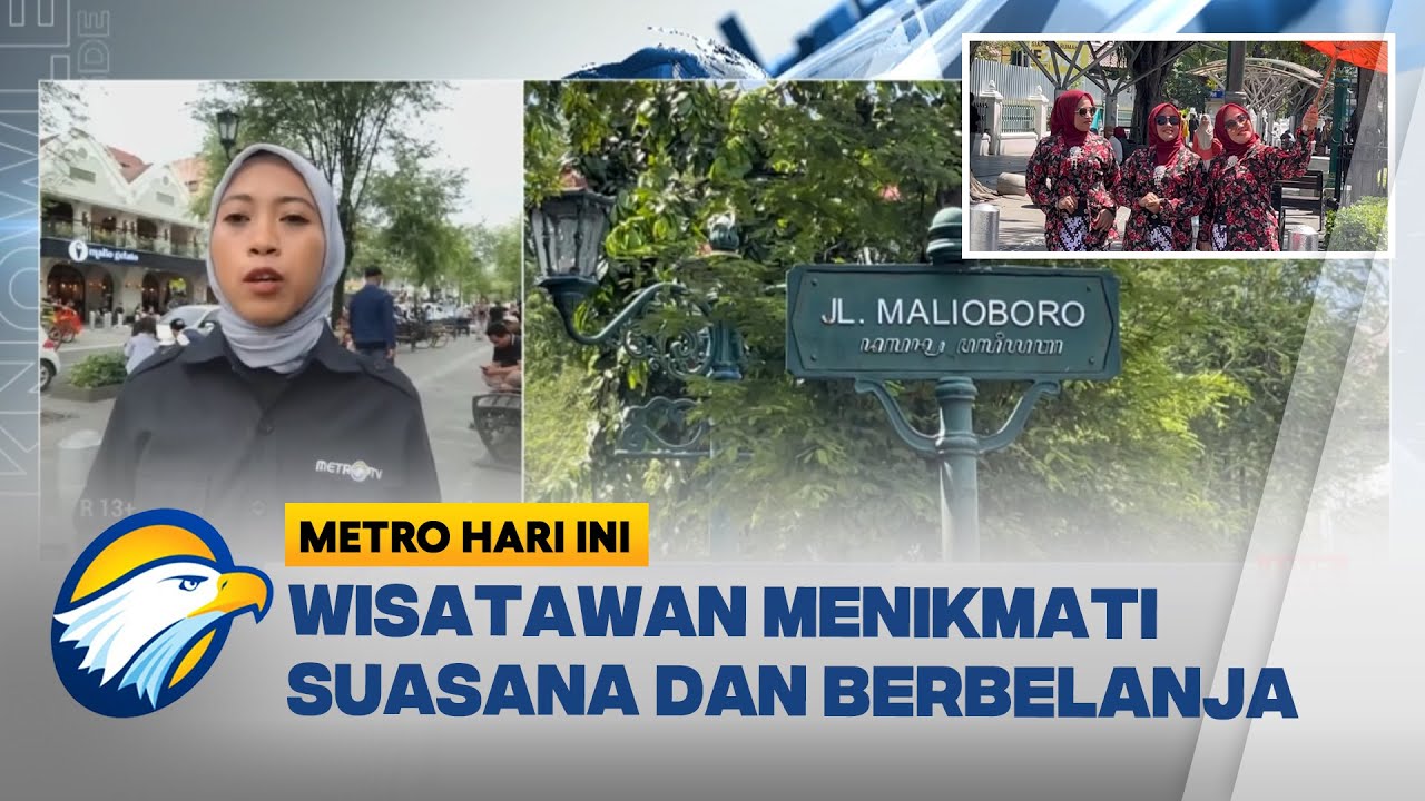 Malioboro Dipadati Wisatawan, Yogyakarta Jadi Kota Favorit Liburan - [Metro Hari Ini]