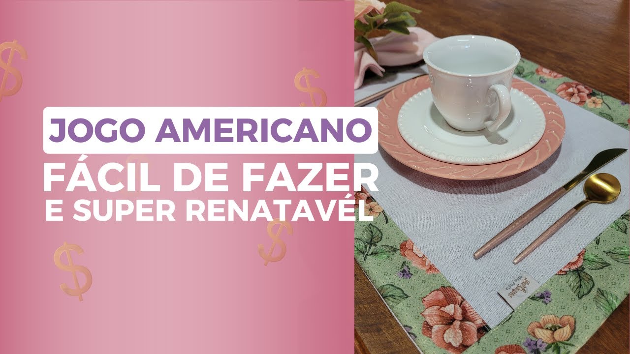 JOGO AMERICANO FÁCIL DE FAZER E SUPER RENTÁVEL (PASSO A PASSO)