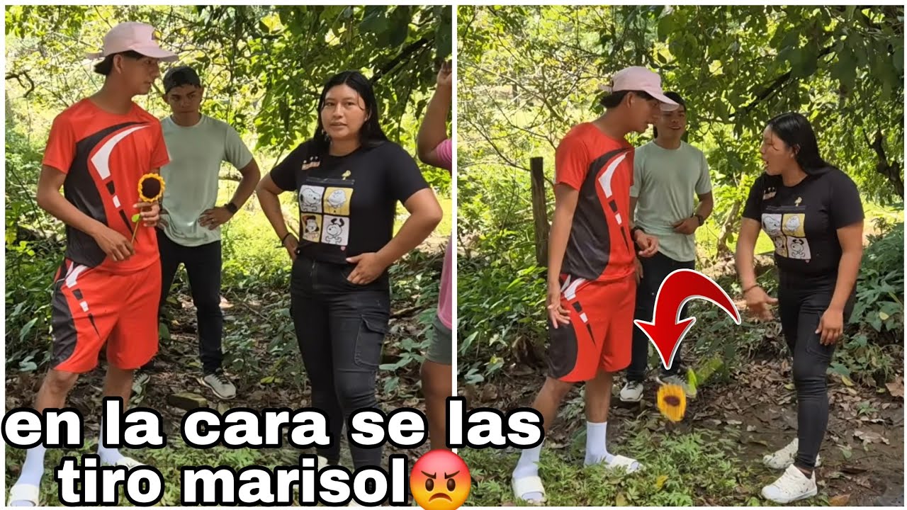 Manzo asta con flores  llego buscando a Marisol Sin imaginar que ella en la cara se las tiraría😱
