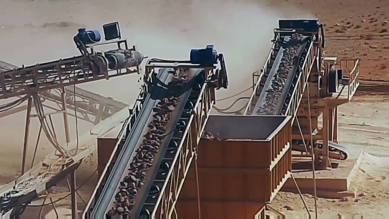 شرح الكساره من المحجر الى الناتج النهائي Stone crusher
