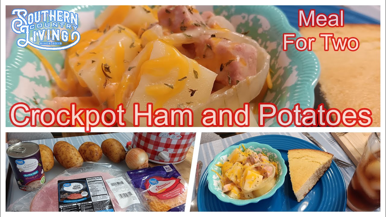 Crockpot Ham and Potatoes  --  Meal For Two