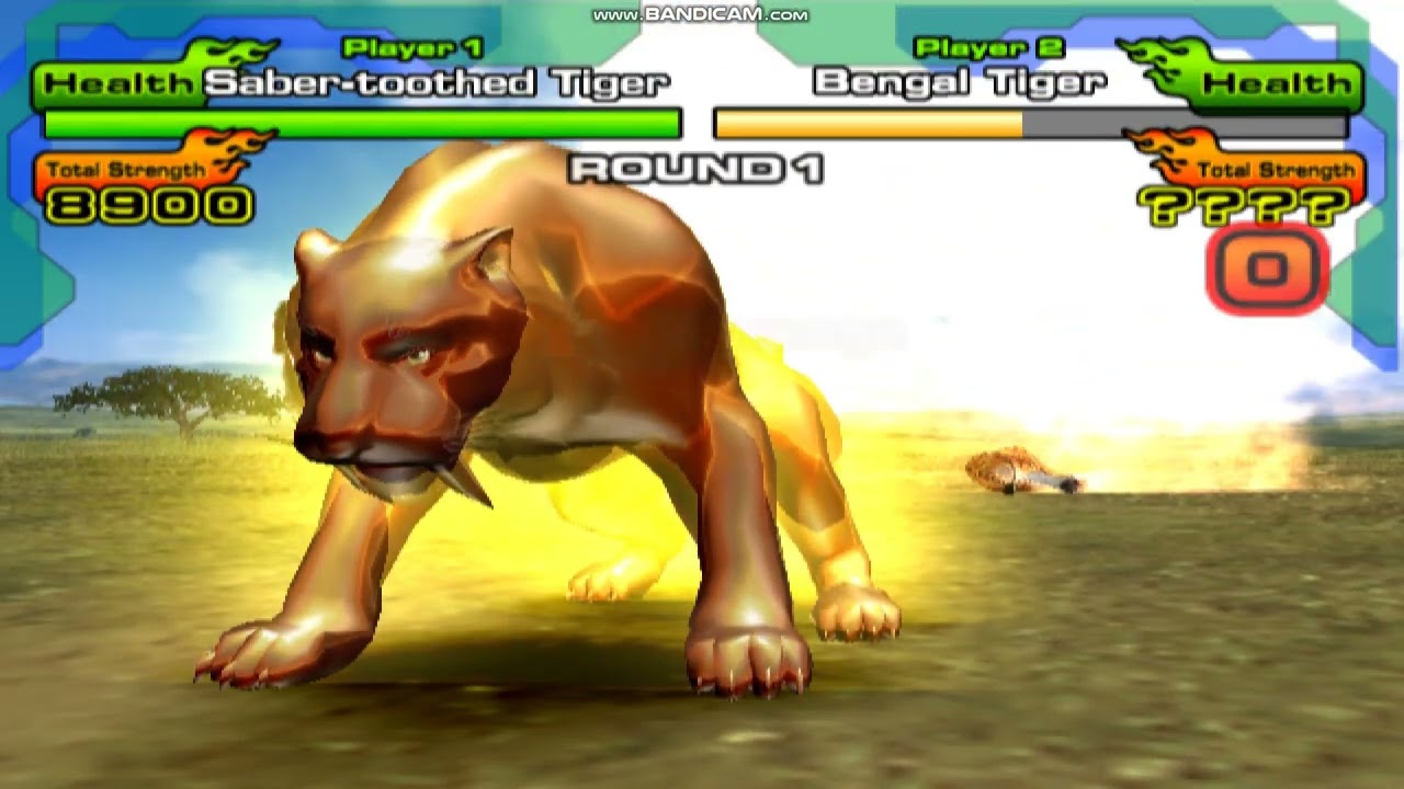 Animal Kaiser (PC) - Sabertooth Tiger vs Bengal Tiger