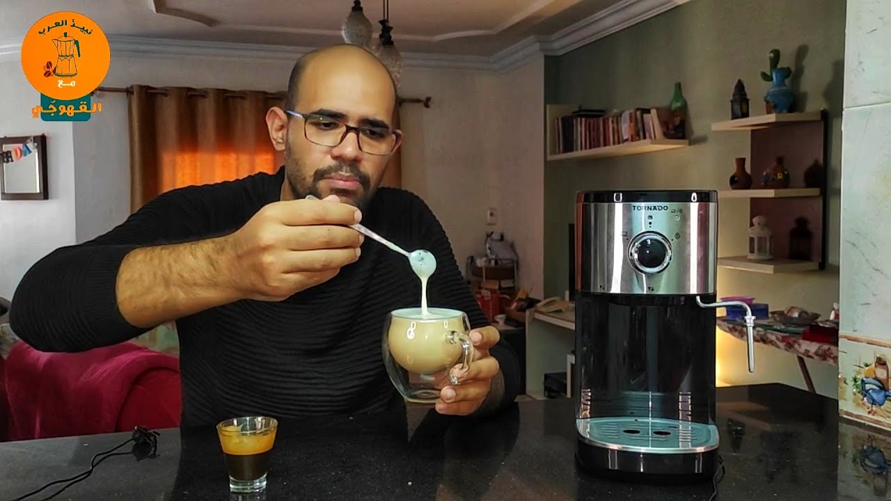 تورنيدو الجديده ارخص ماكينه اسبريسو مانيوال بتقبل قهوه مطحونه و كبسولات و بودز