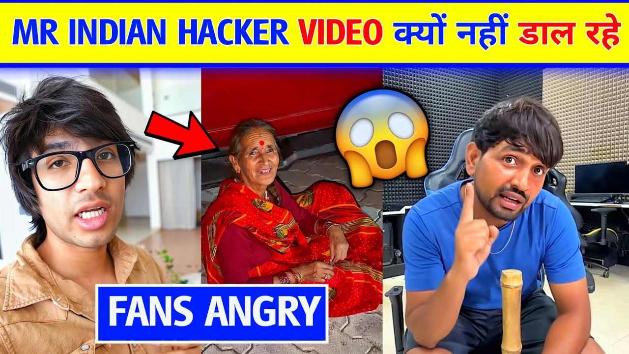 😮Why mr Indian hacker not Uploading Video | Sourav joshi vlogs fans Angry 😡 | Sourav joshi