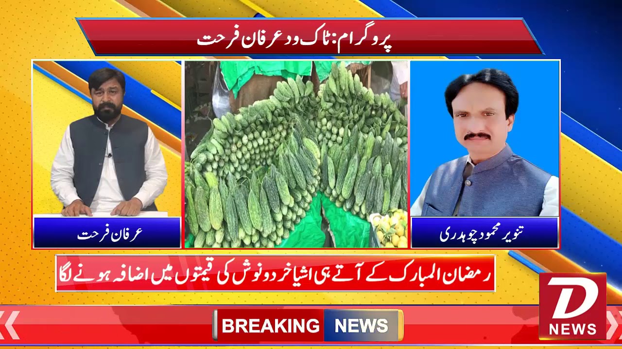 Inflation has made life difficult for the people .Programme:Talk With Irfan Farhat .1 May 2020