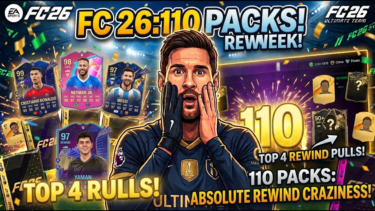 FC 26 Pack Opening - 110 Packs on REWIND and 99, 98, 97 Rated Pulls! 🤯