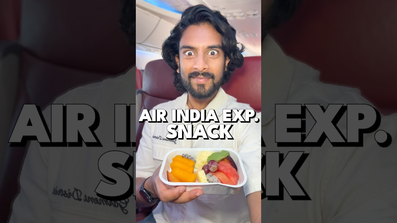 Everything I Ate on Air India Exp. Ahm - Blr! ✈️🍱