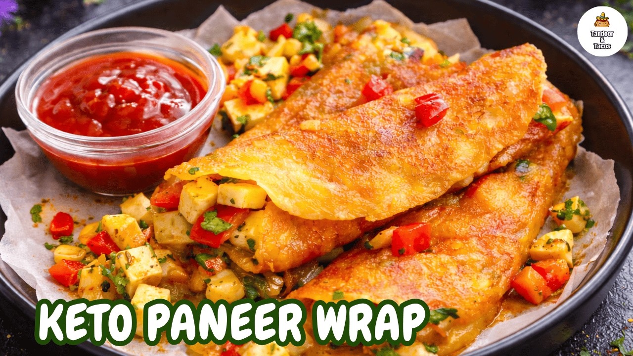 Paneer Wrap Without Flour | High Protein, Low Carb Game Changer