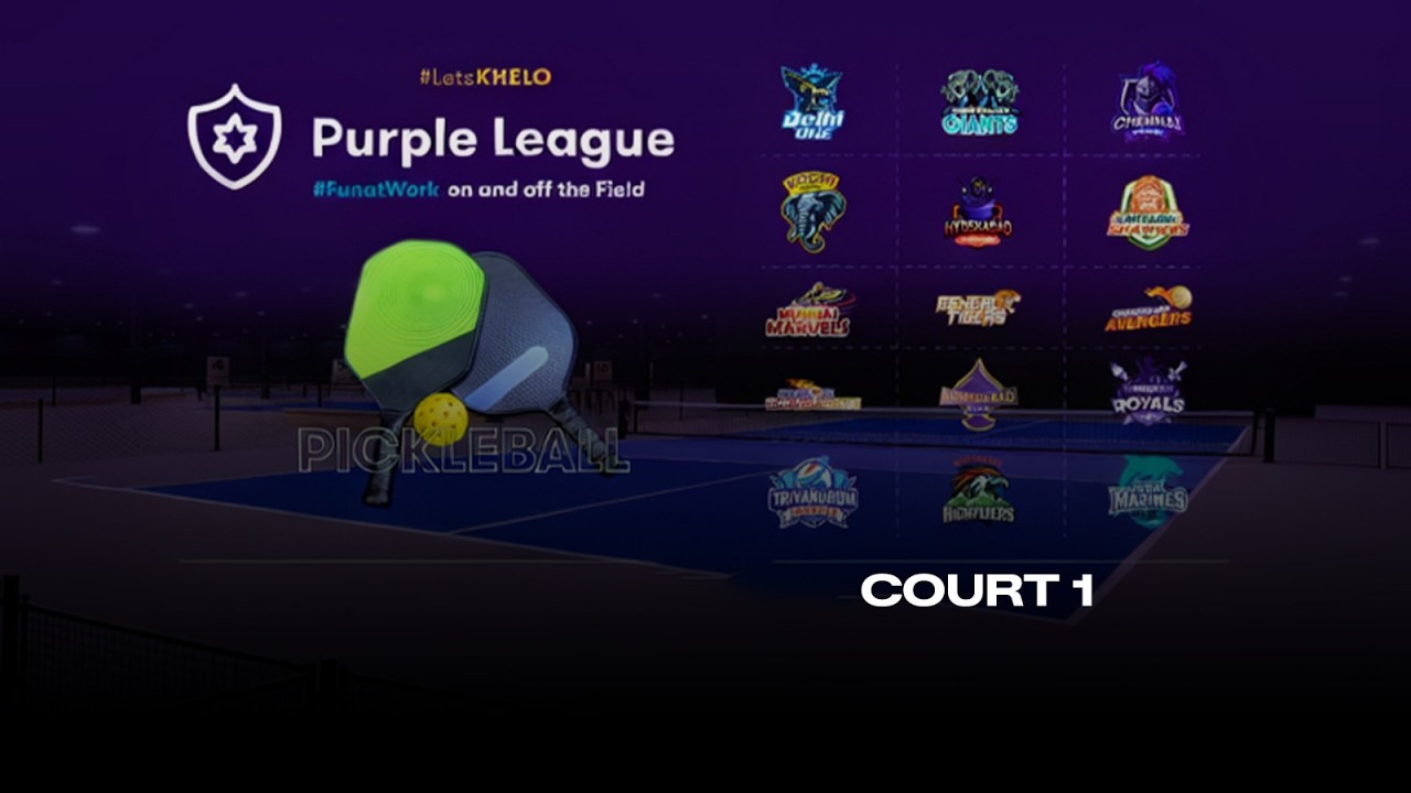 ⁠Court 1 | Pickleball | Purple League Finals 2026
