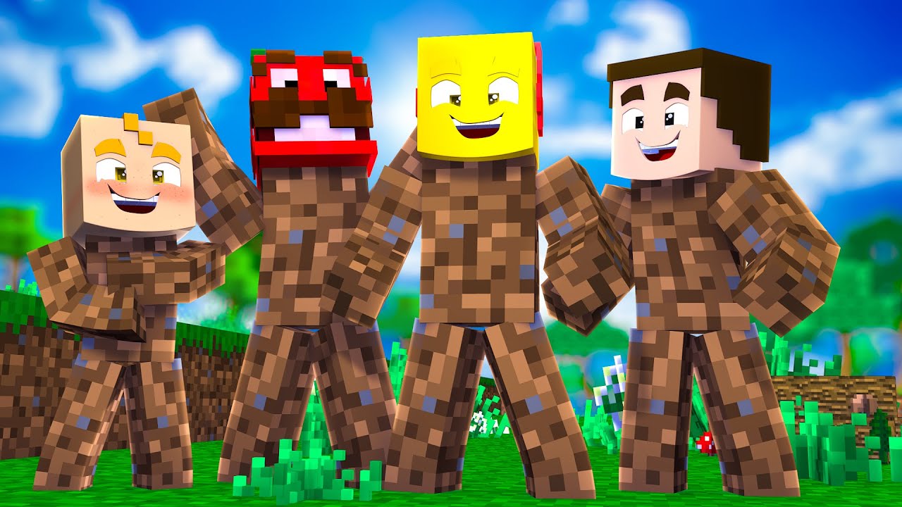 *EL MEJOR ESCONDITE DE MURDER MYSTERY* MINECRAFT pero SOMOS TIERRA *CAMUFLAJE*