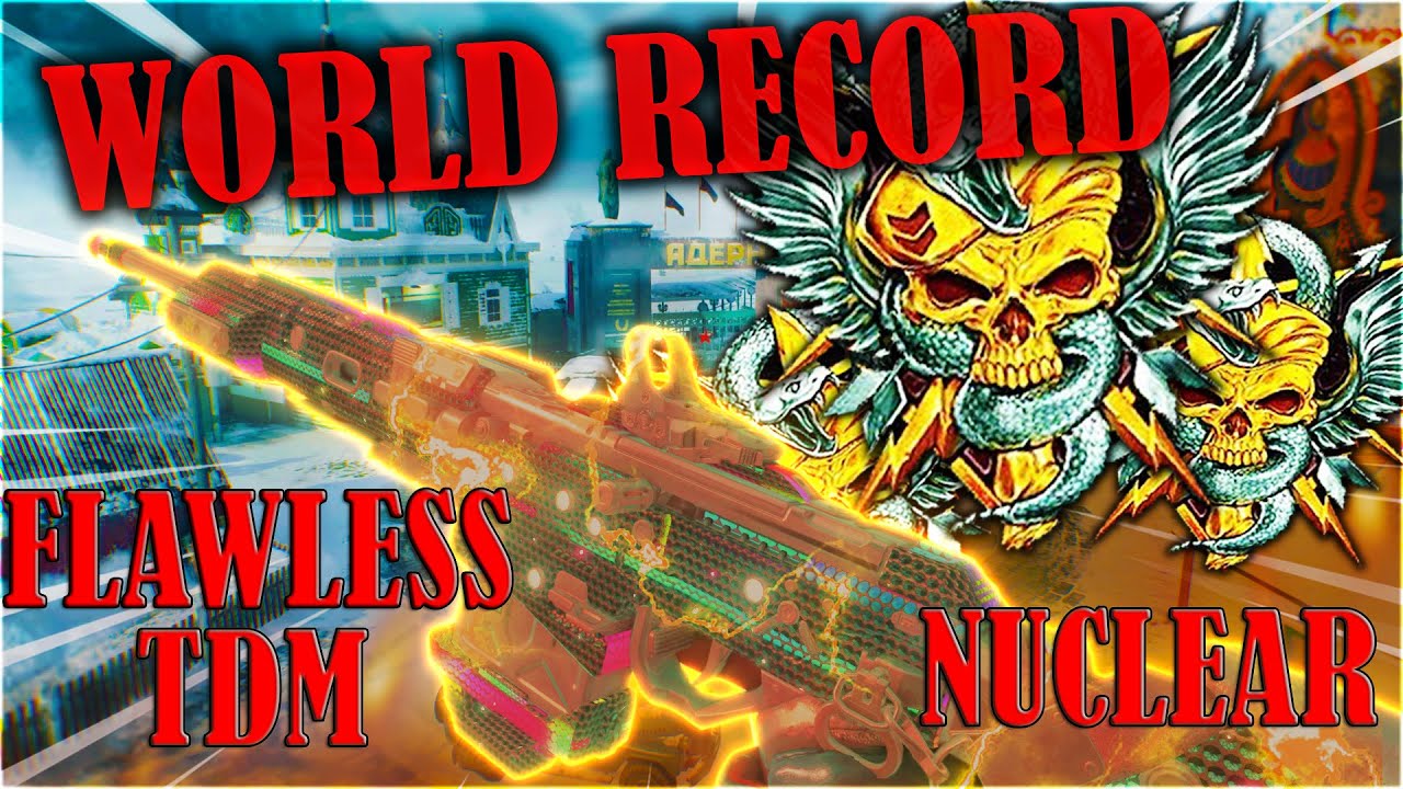 TDM WORLD RECORD FLAWLESS GAMEPLAY BO4 (two nuclear) World record BO4 gameplay