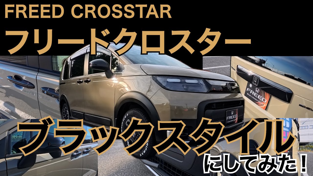 【フリードクロスター】ブラックスタイルにしてみた！