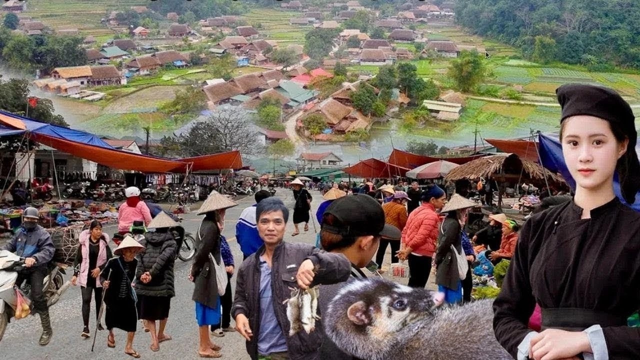 Chợ Phi&ecirc;n ở Bi&ecirc;n Giới Vị Xuy&ecirc;n H&agrave; Giang Đặc Biệt - Mộc Mạc B&igrave;nh Y&ecirc;n - B&aacute;n Nhiều Đồ Rừng & Dược Liệu