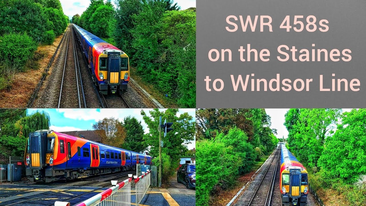 SWR 458s on the Staines to Windsor Line | 24.08.22