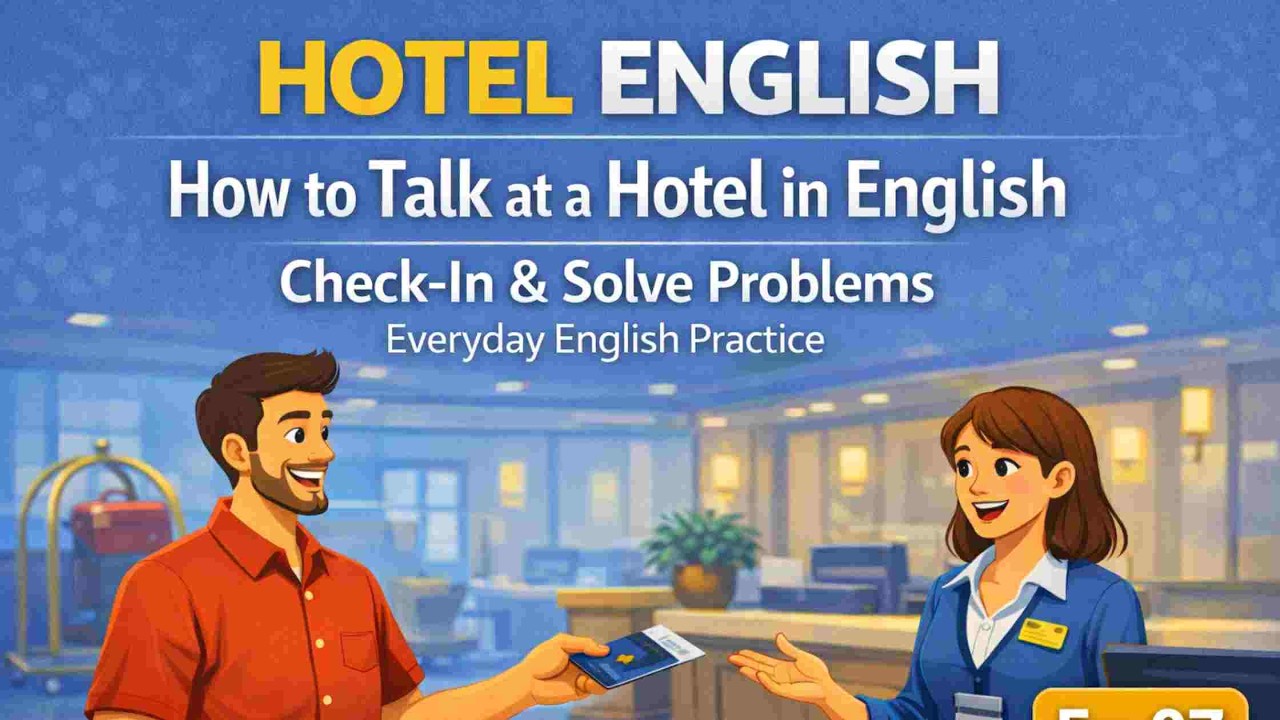 DAILY ENGLISH CONVERSATION — How to Talk at a Hotel in English | 