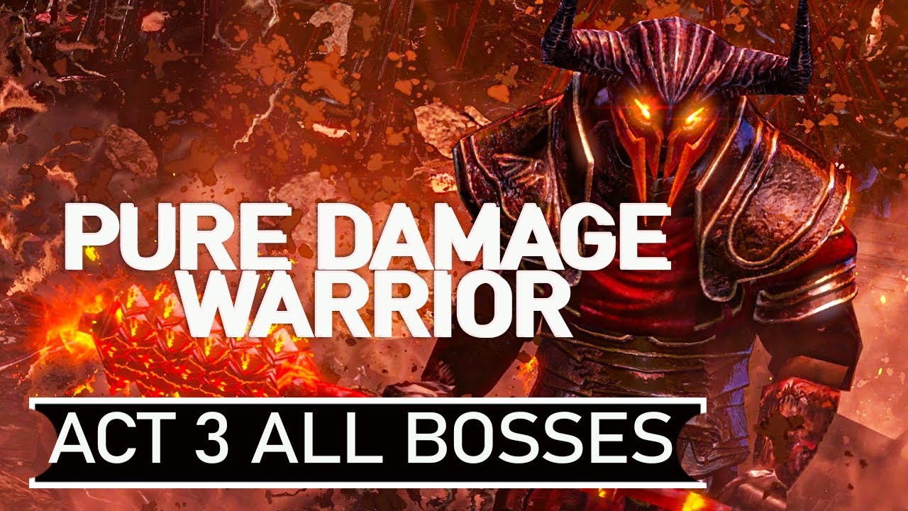 Path of Exile 2 -  Pure Damage Warrior Melting Bosses | Act 3 | All Bosses