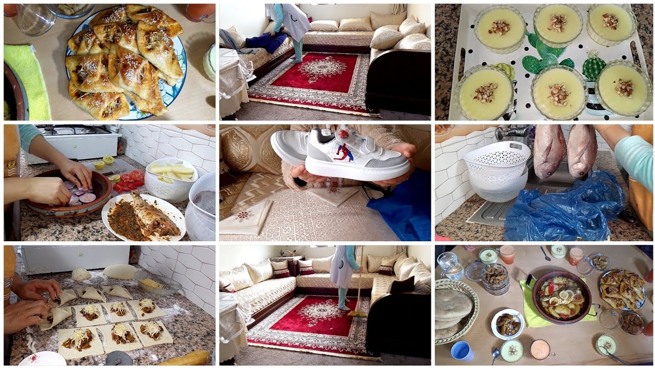 أخيرا طرقت مسمار حوايج العيد🎉كسيت ولادي✅ فطائر كيحمقو👌تحلية وطاجين السمك😋