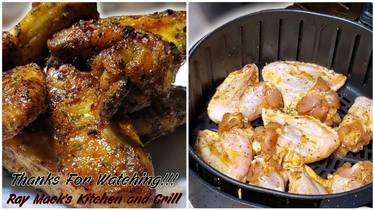 The BEST Air Fryer  Chicken Wings EVER!!! | Ray Mack's Kitchen and Grill
