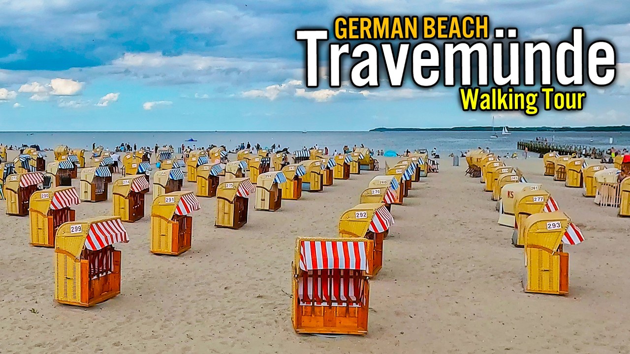 🌊 Walking Tour of Travemünde – Germany’s Beautiful Baltic Sea Beach | 4K UHD