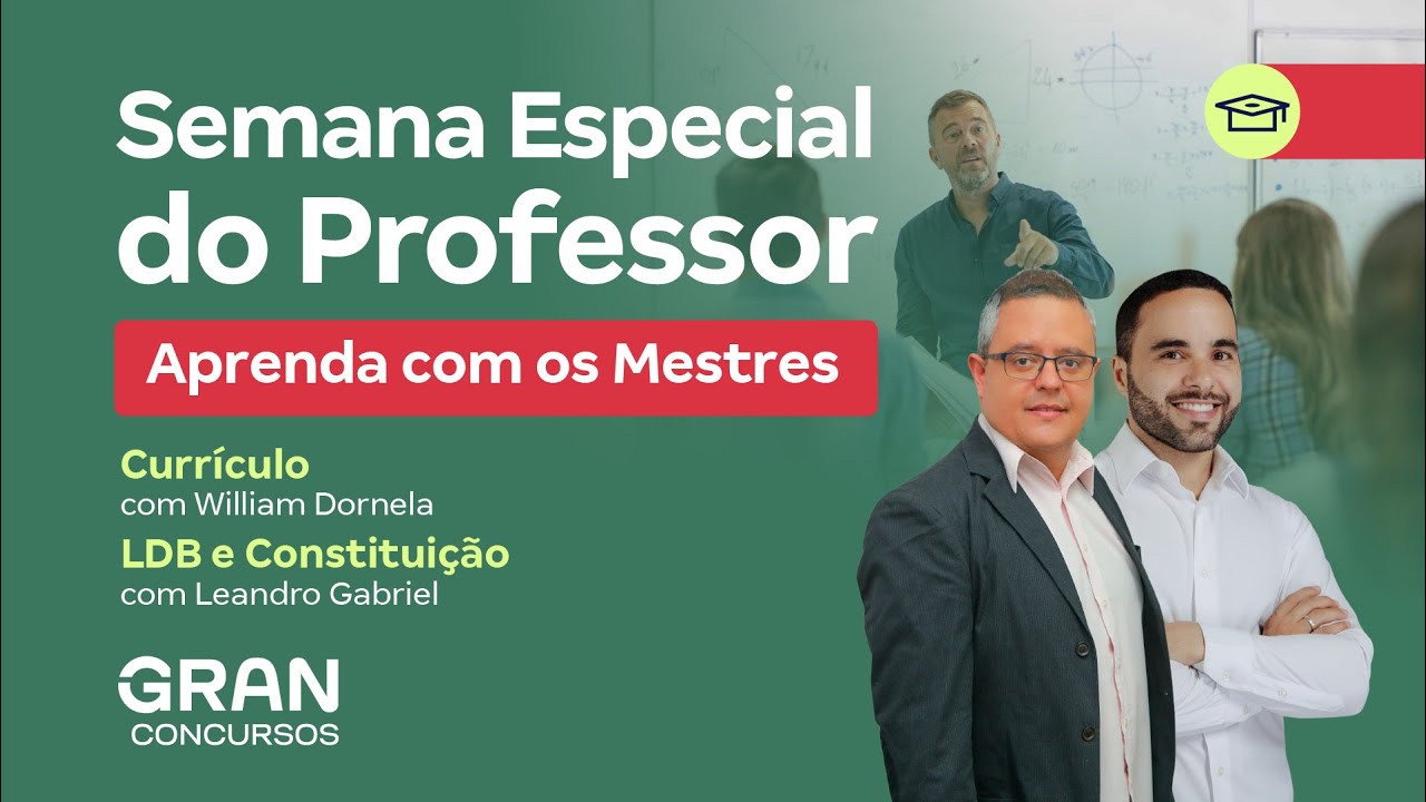 Semana Especial do Professor | Curr&iacute;culo, LDB e Constitui&ccedil;&atilde;o