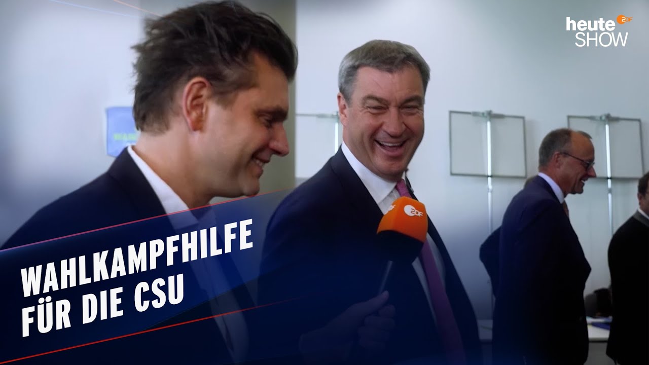 Lutz van der Horst auf der Suche nach Markus S&ouml;ders Jugends&uuml;nden | heute-show vom 29.09.2023