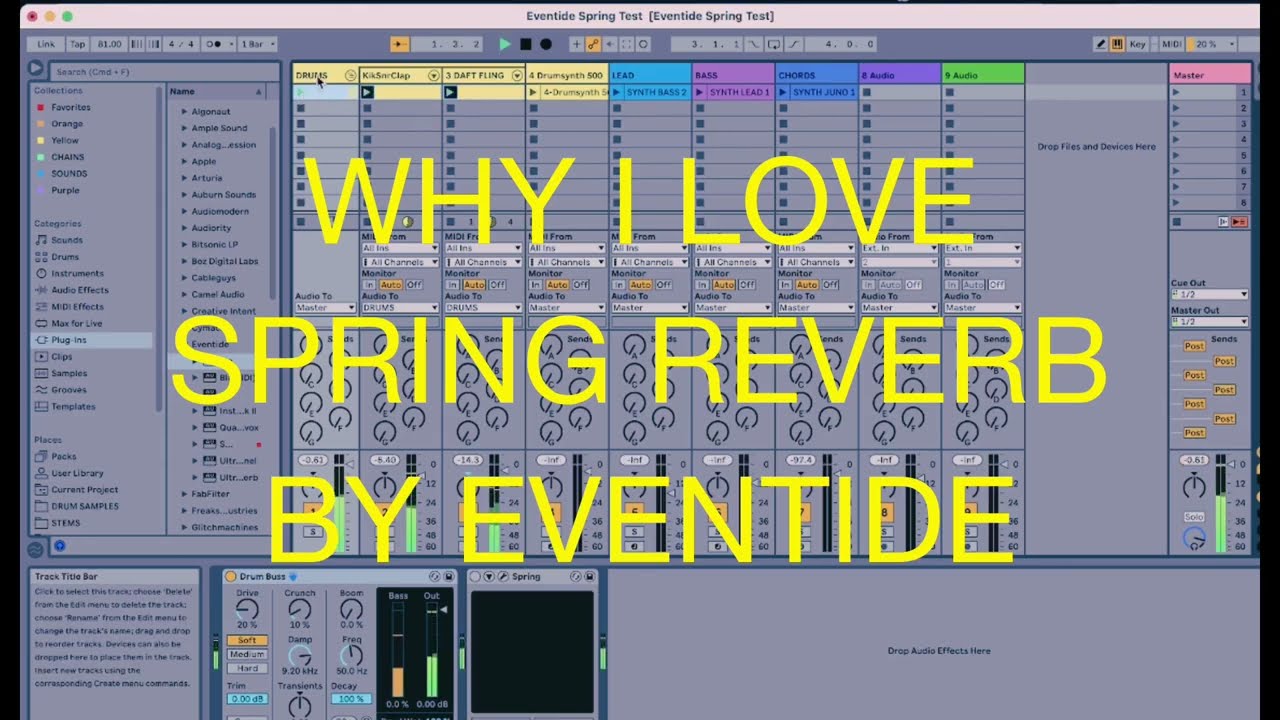 Don't watch this if you hate Spring Reverb - Eventide Spring H9 plugin test