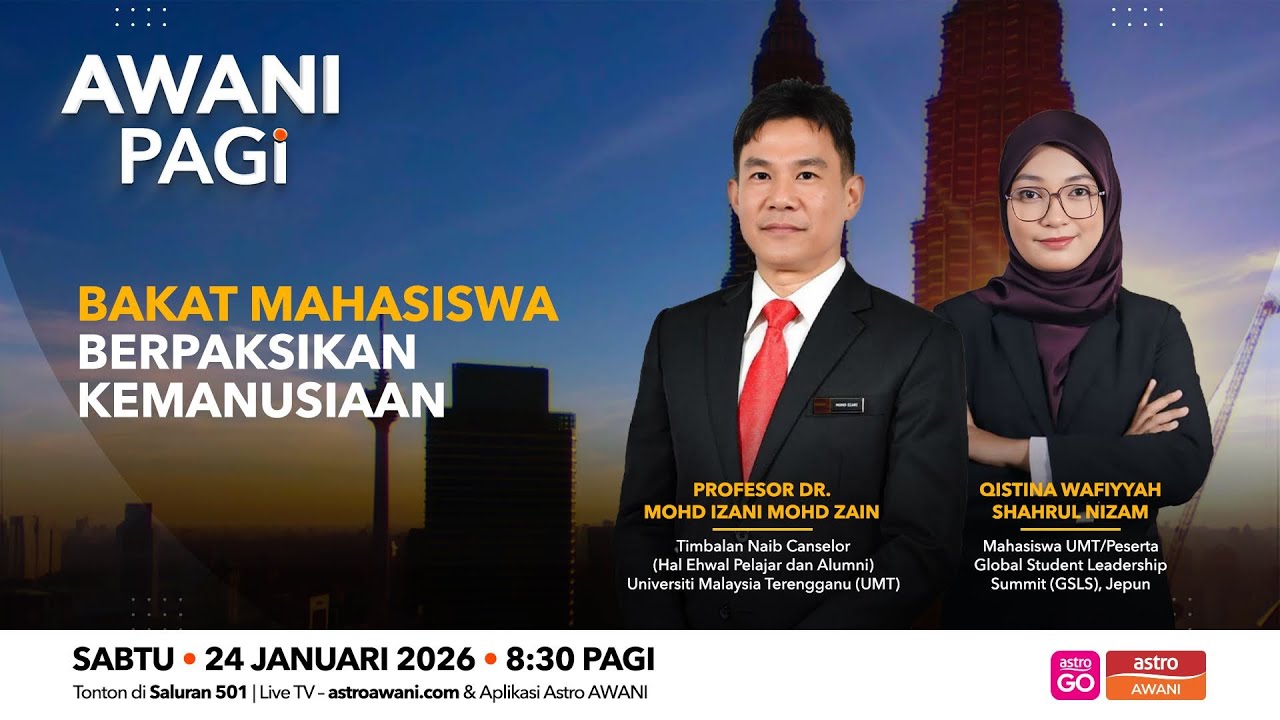 [LANGSUNG] #AWANIPagi | Bakat Mahasiswa Berpaksikan Kemanusiaan | 24 Jan 2026