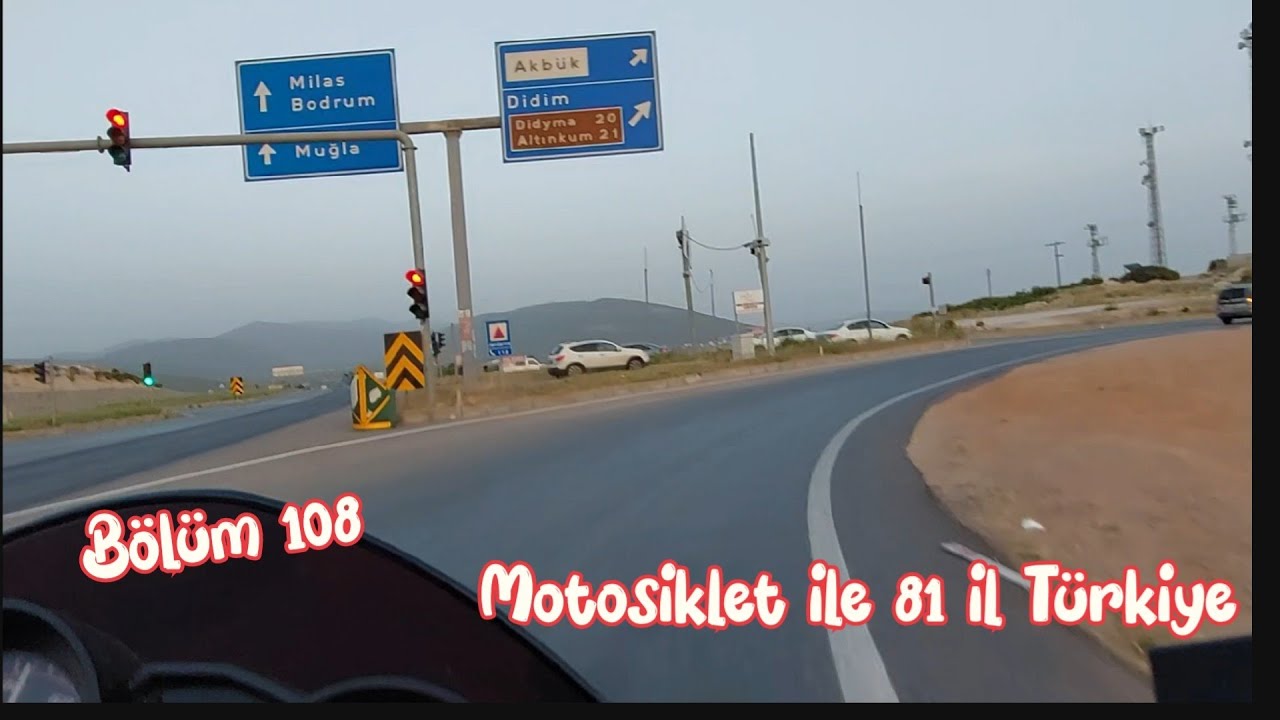 Motosiklet ile Türkiye Turu.Denizli~Aydın üzeri~Didim.Motosiklet ile uzun yoll/Ybr125 Bölüm 108