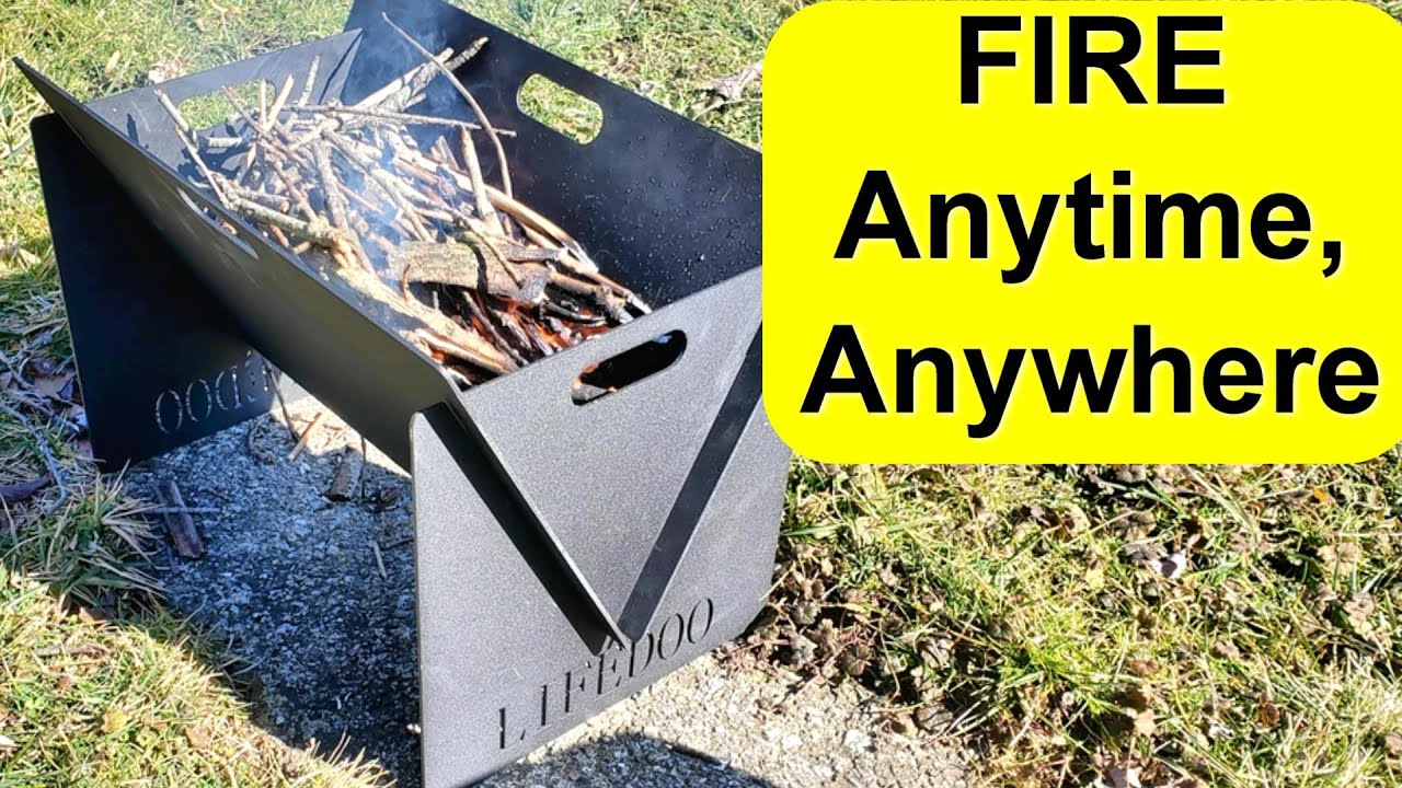 Lifedoo Portable Fire Pit for RV camping