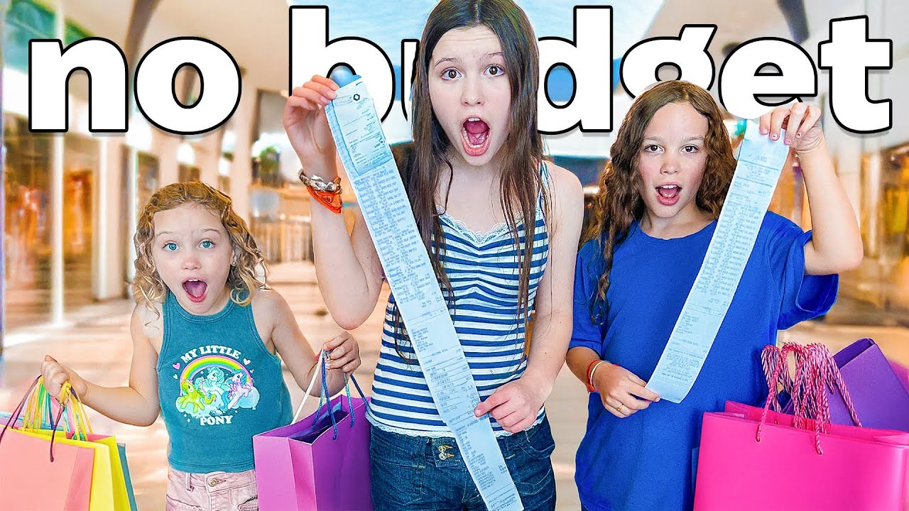 Giving my Three DAUGHTERS 1 Hour to Buy WHATEVER They Want!