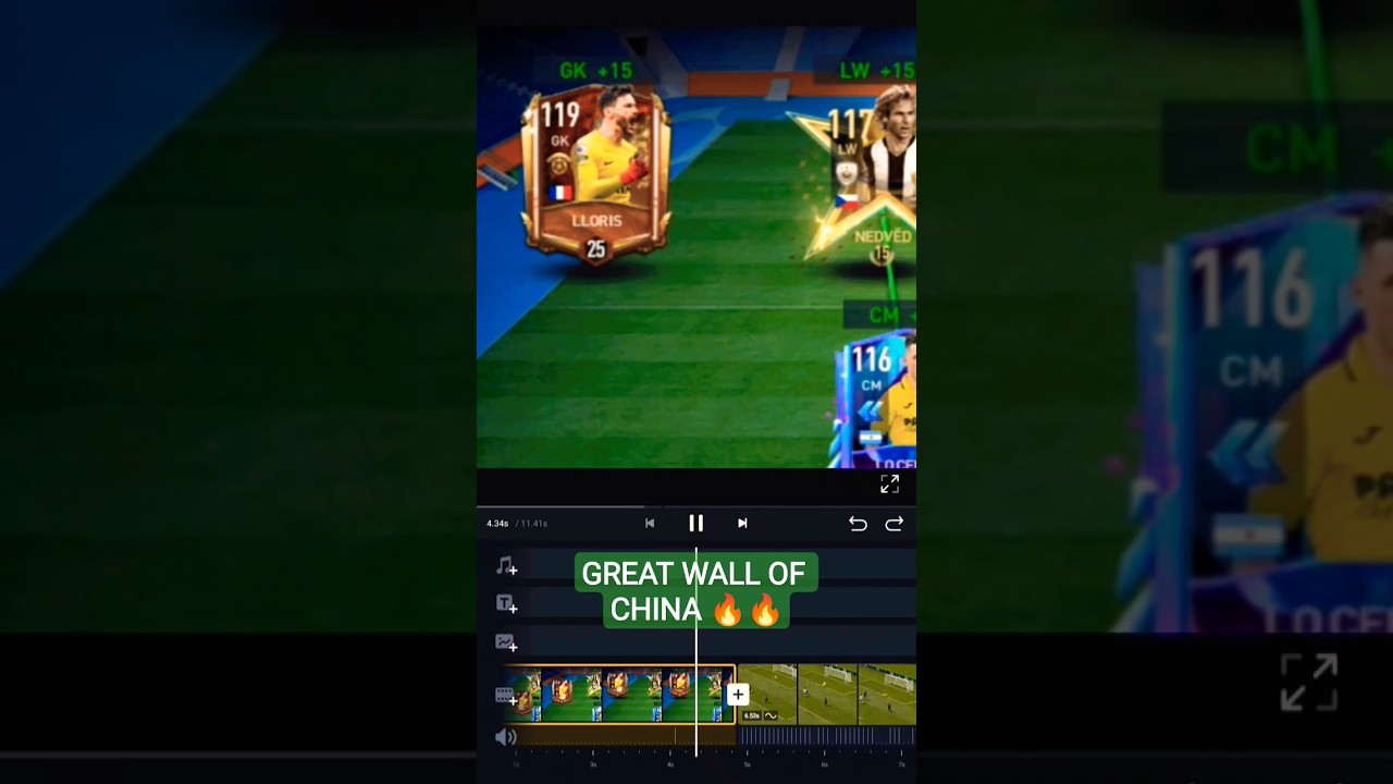 GREAT WALL OF CHINA 🔥🔥 #fifa #fifa23 #fifamobile #wall #football #goalkeeper #bestplayer #shorts