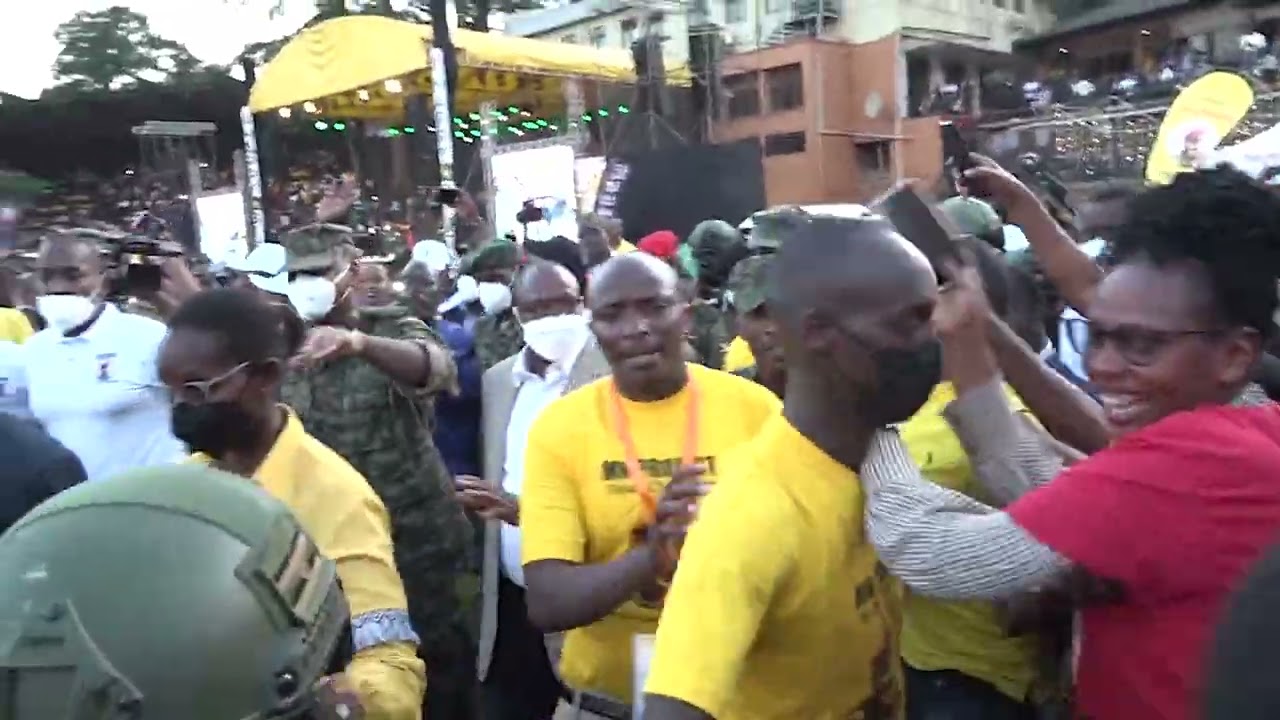 Gen Muhoozi arrives at his birthday at lugogo cricket oval