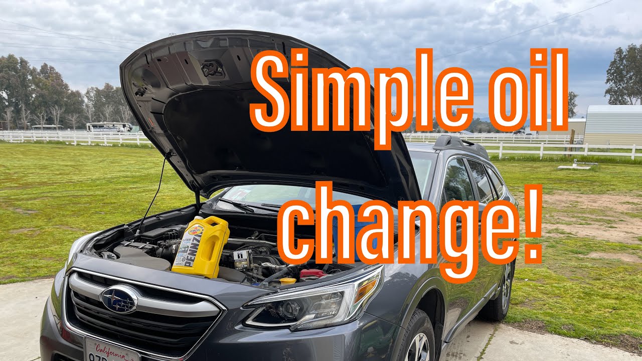 2020+ Subaru Outback 2.5 Oil Change with Fumoto Valve