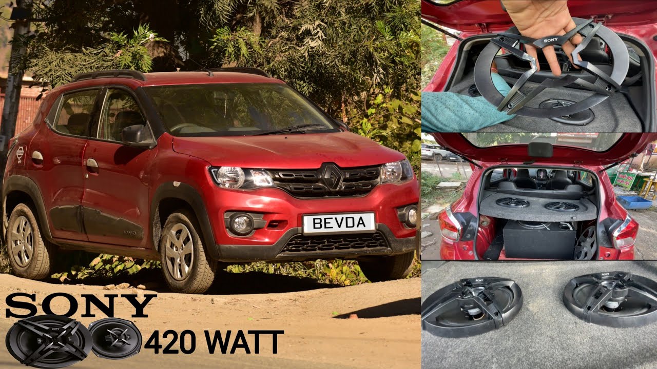 Sony Car Speaker System 🔊 Installed in Kwid 💥 #sony #car #audio