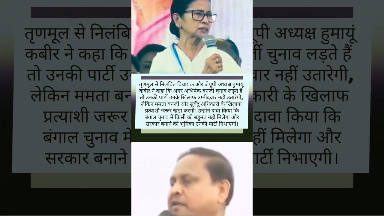 Humayun Kabir ka Bada Bayan: Mamata vs Abhishek Darar? 