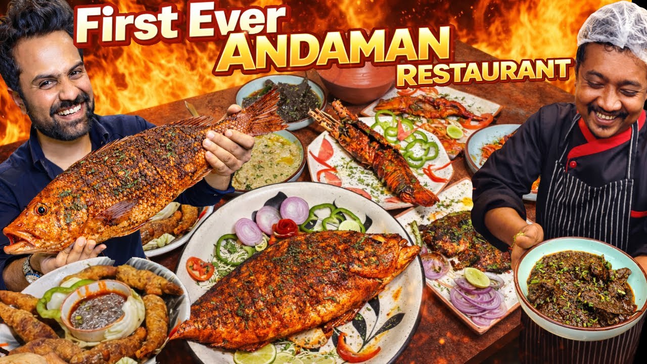 First Ever Andaman Restaurant 😱 Delhi NCR | Massive INDIAN FOOD Spread | Andaman Ka Asli Taste