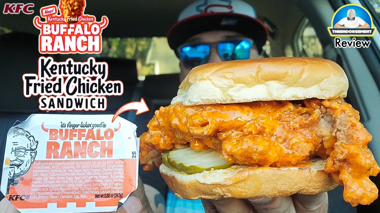 KFC&reg; Buffalo Ranch Chicken Sandwich Review!🐃🐔🥪| NEW Sauce Alert! | theendorsement