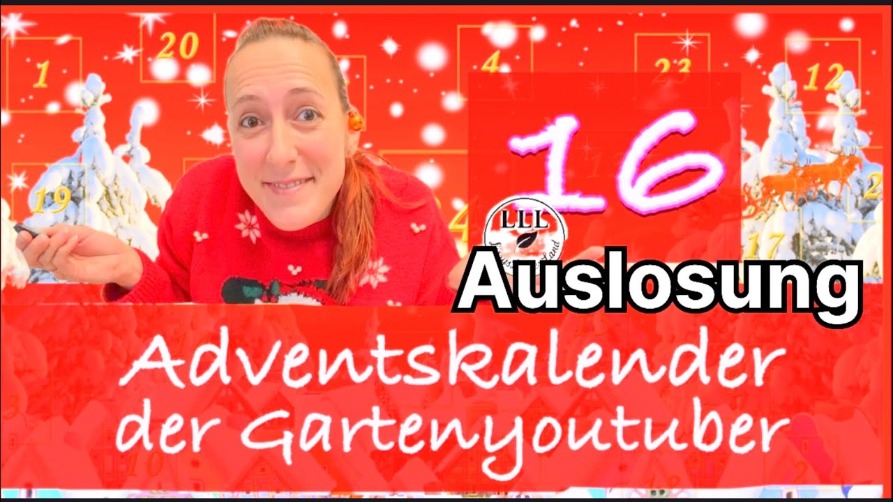 🎄 Auslosung Adventskalender-Gewinnspiel | Garten YouTuber Aktion 2025 