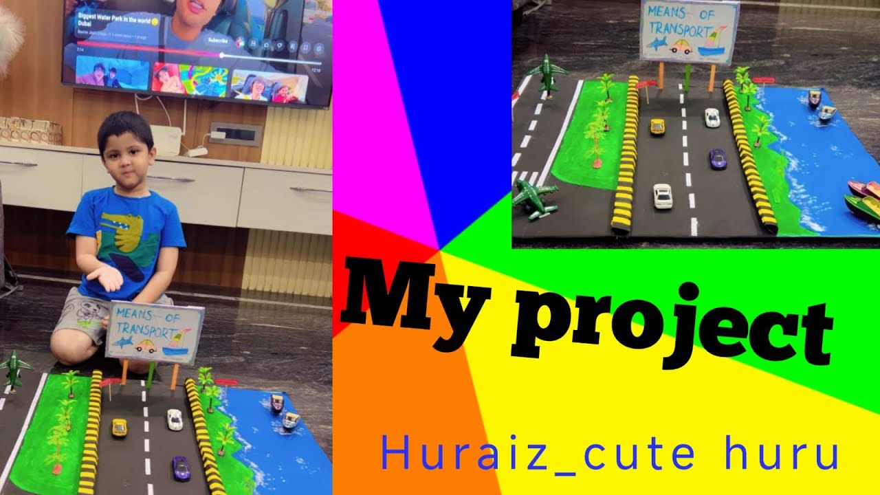 Means of Transport mode ||School project work || Types of Transportation
