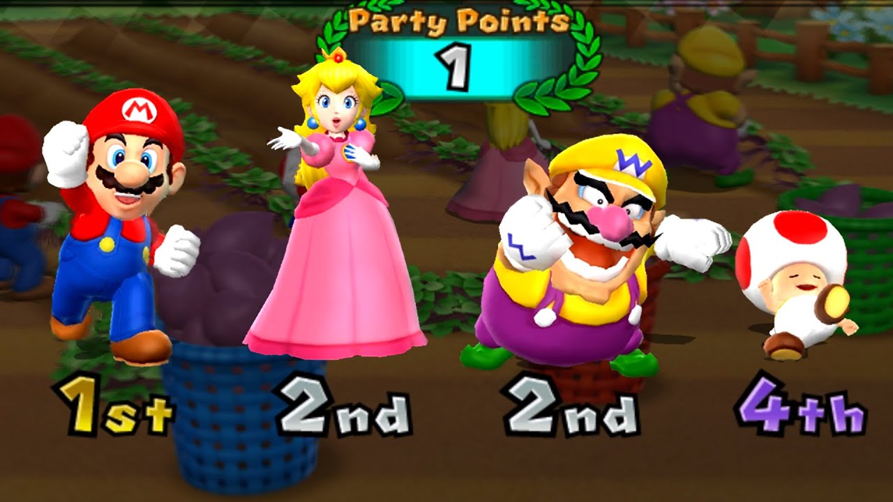 MARIO PARTY 9 ALL MINIGAMES LOOK WHO WIN THE GAME (MASTER CPU)