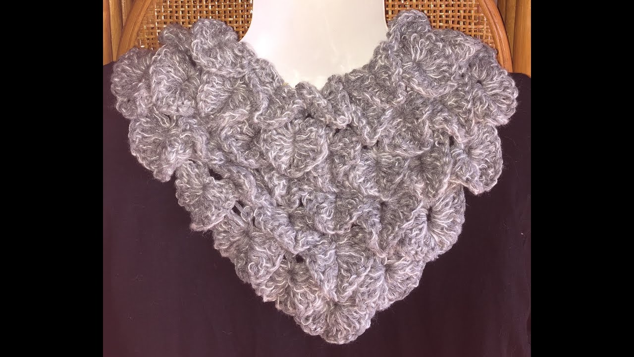 かぎ針編み: クロコダイル・ステッチ (croscet: crocodile stitch)